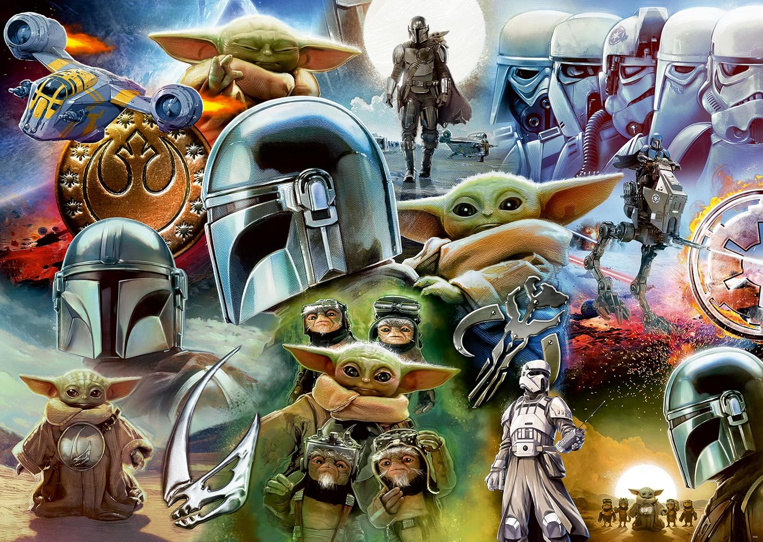 Star Wars Mandalorian and Grogu 100 Piece Jigsaw