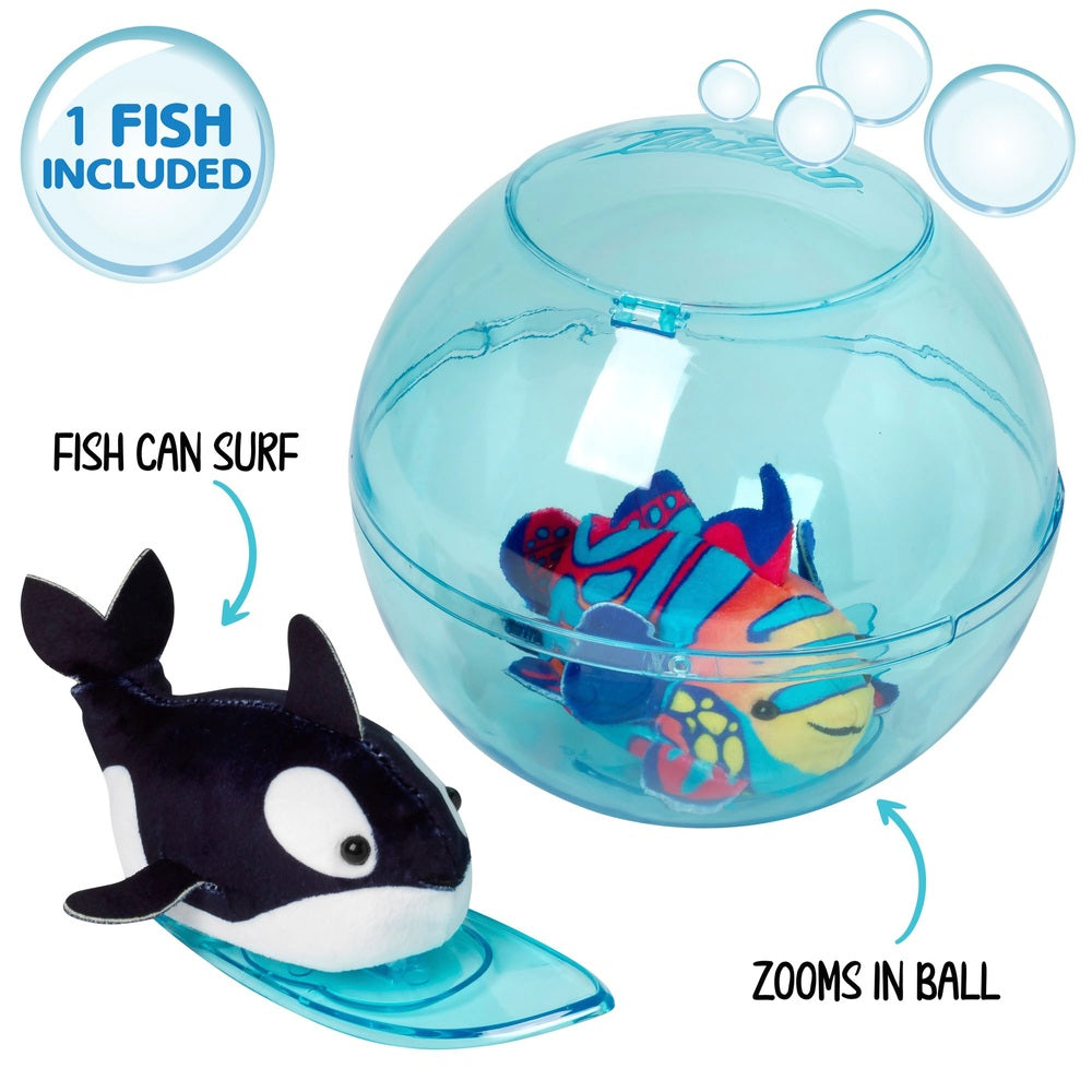 Zhu Zhu Aquarium - Bubble Ball and Surf Board Playset