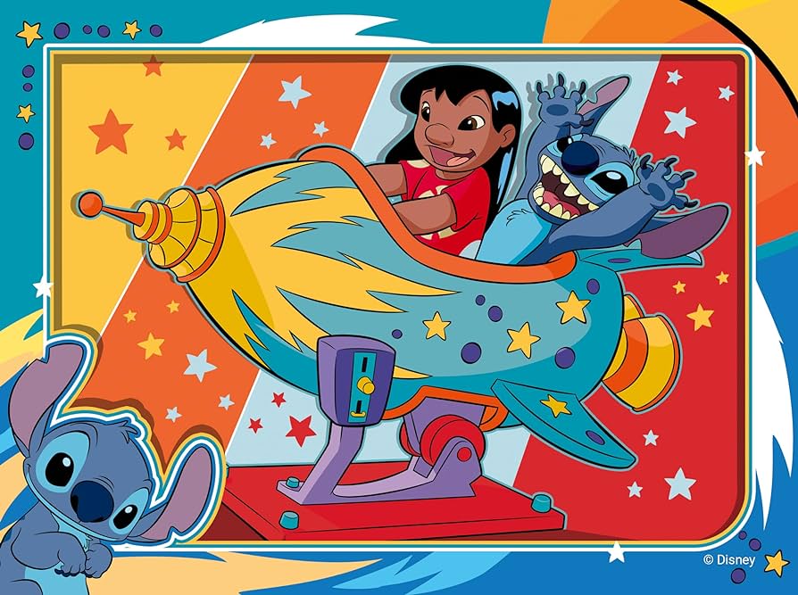 Disney Stitch 12/16/20/24 Piece Jigsaw Puzzle