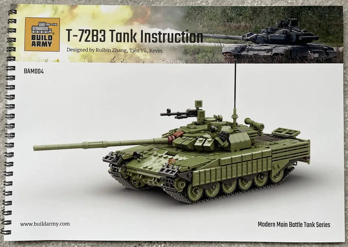 Build Army T-72 B3 Main Battle Tank 1205 pieces