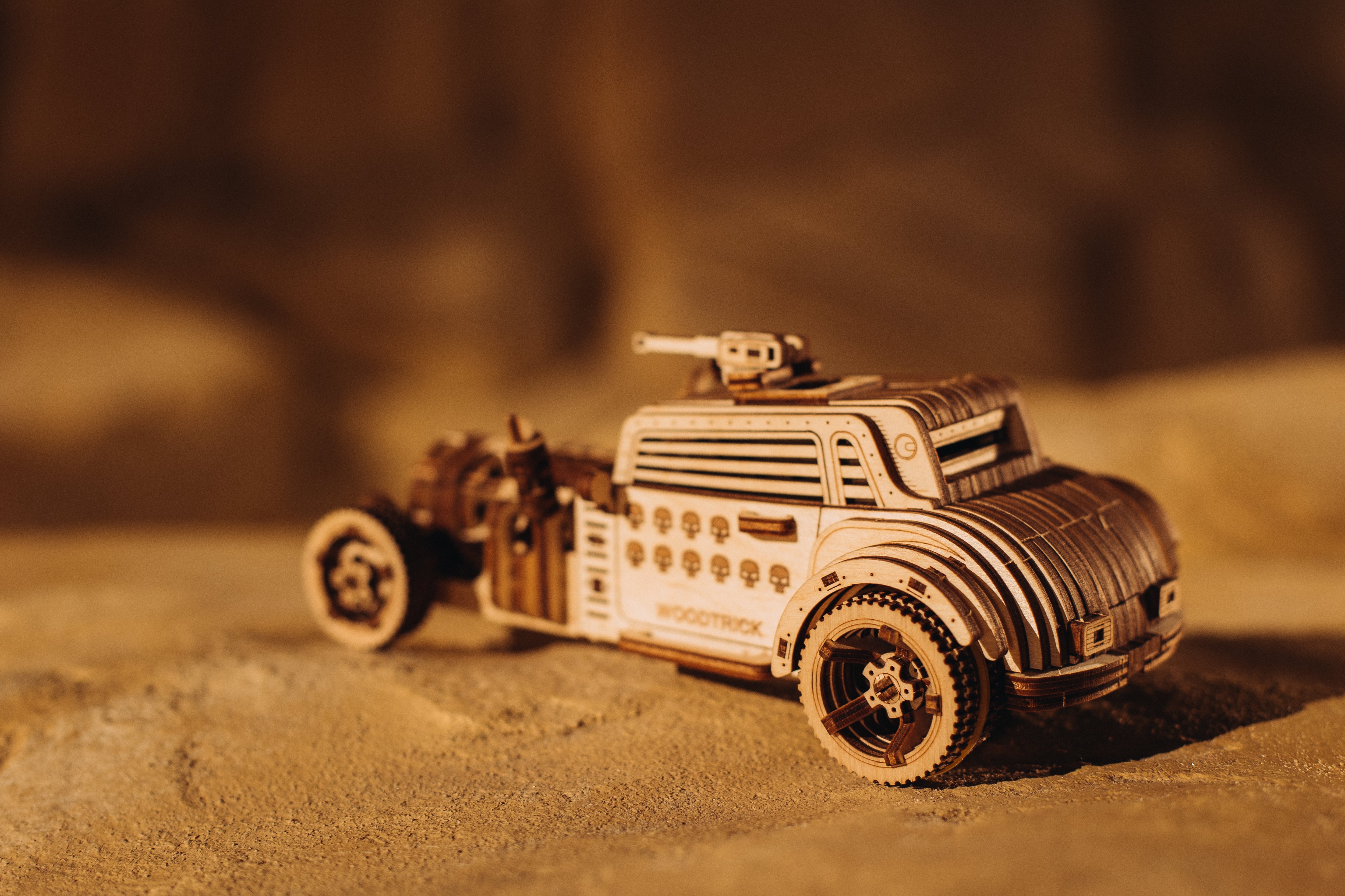 Wood Trick Apocalyptic Car 3D Set