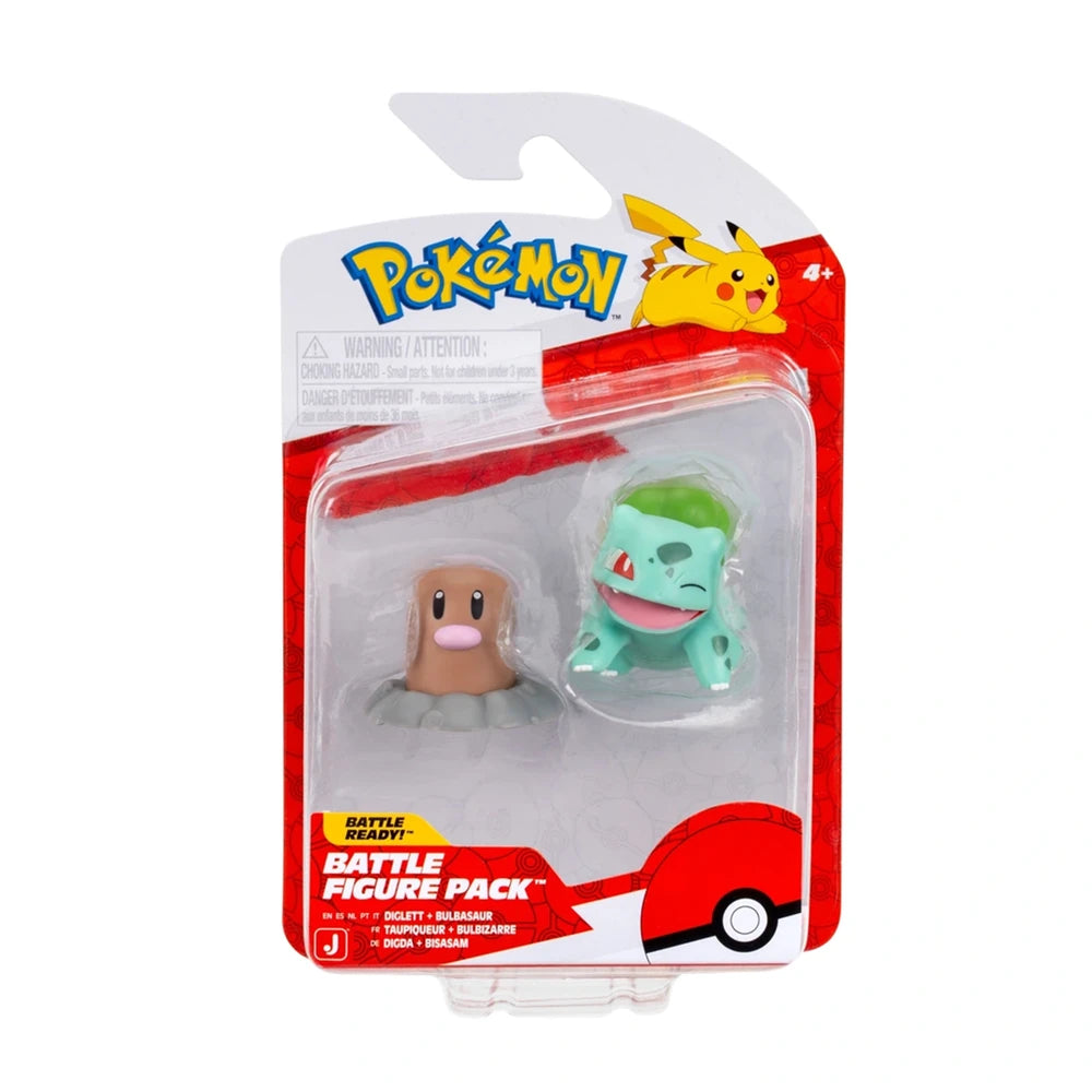 Pokemon Bulbasaur & Diglett 5cm Battle figure Pack