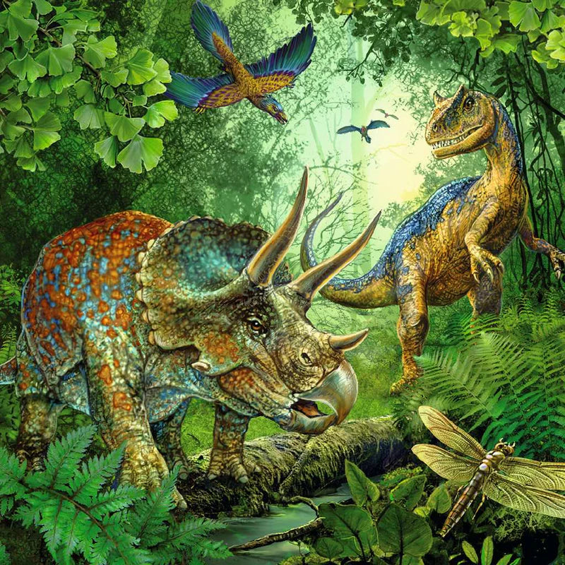 Dinosaur Fascination 3x49 Piece Jigsaw Puzzle