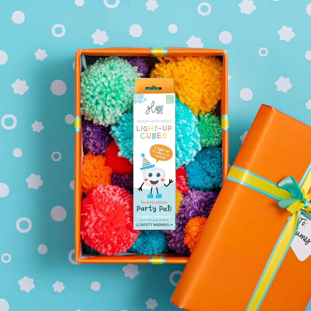 Glo Pals Light up Sensory Cubes - 4 Pack White - P