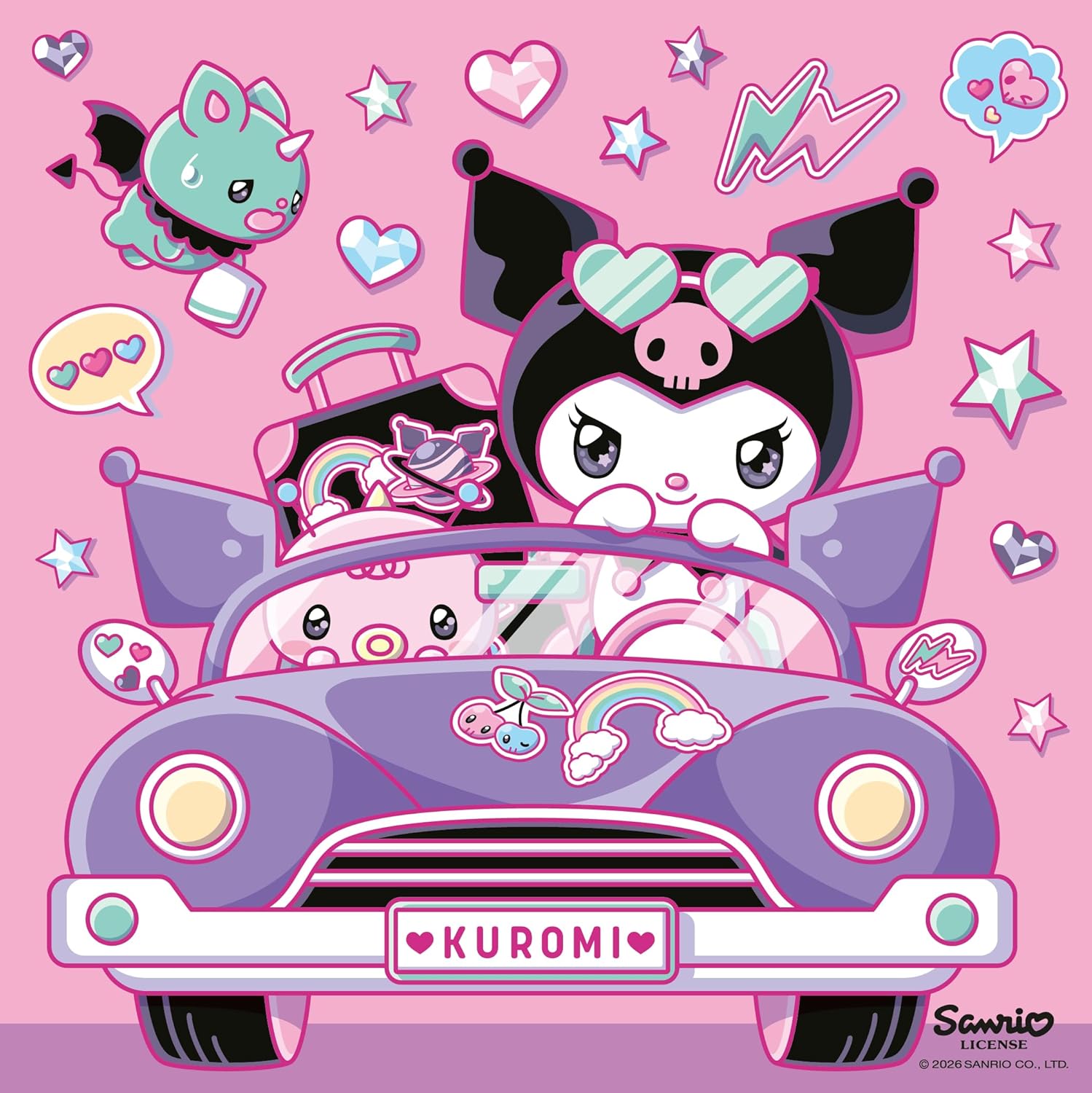 Kuromi on Tour 3x 49 Piece Jigsaw Puzzles