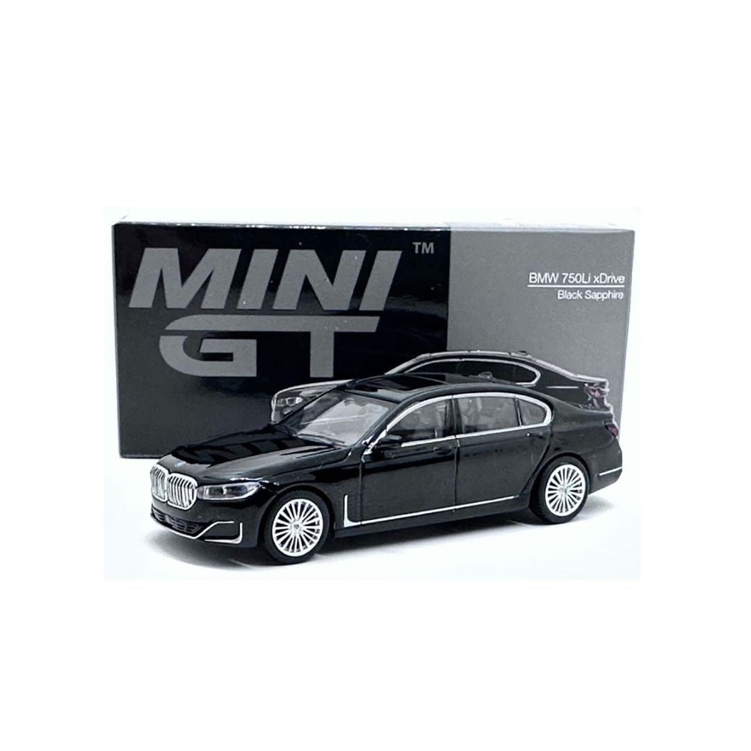 Mini GT BMW 750Li Xdrive Black 1:64 Die Cast