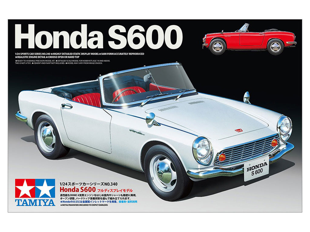 Tamiya Honda S600 1:24 Scale Model Kit