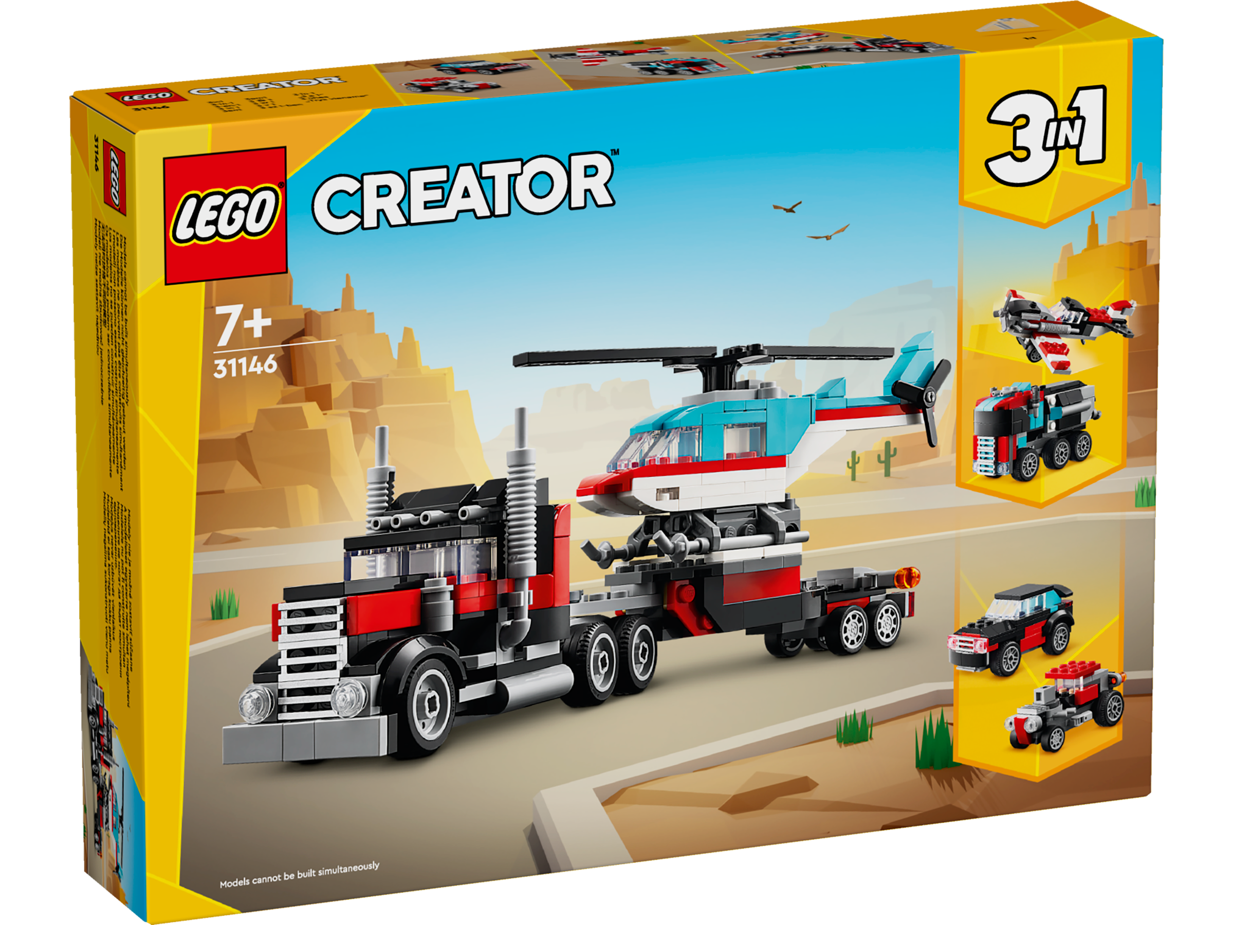 Lego 31146 Flatbed Truck with Helicopter