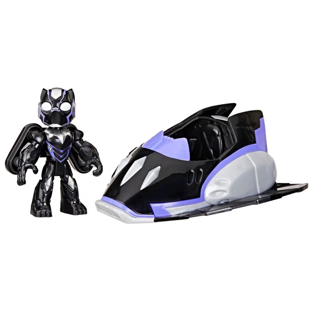 Iron Man and His Awesome Friends Figure & Vehicle Black Panther Racer Pack