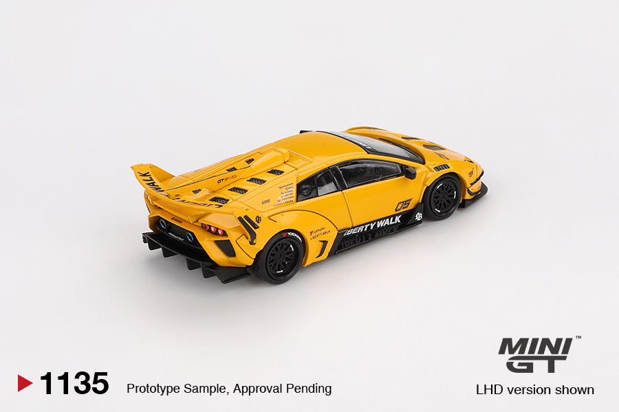 Mini GT Lamborghini LB-Silhouette WORKS MURCIELAGO GT Evo Yellow 1:64 Die Cast