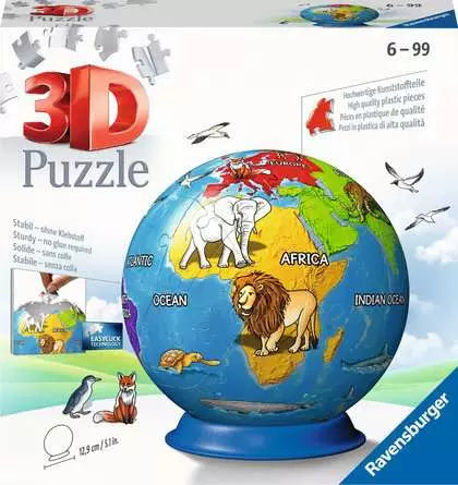 Ravensburger Children's Globe 3D 72 Piece Jigsaw