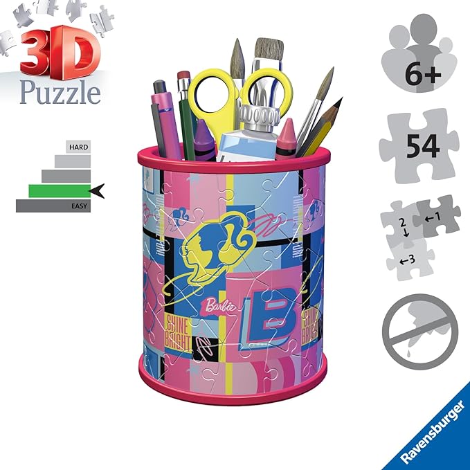 Barbie Pencil Pot 54 Piece Jigsaw Puzzle