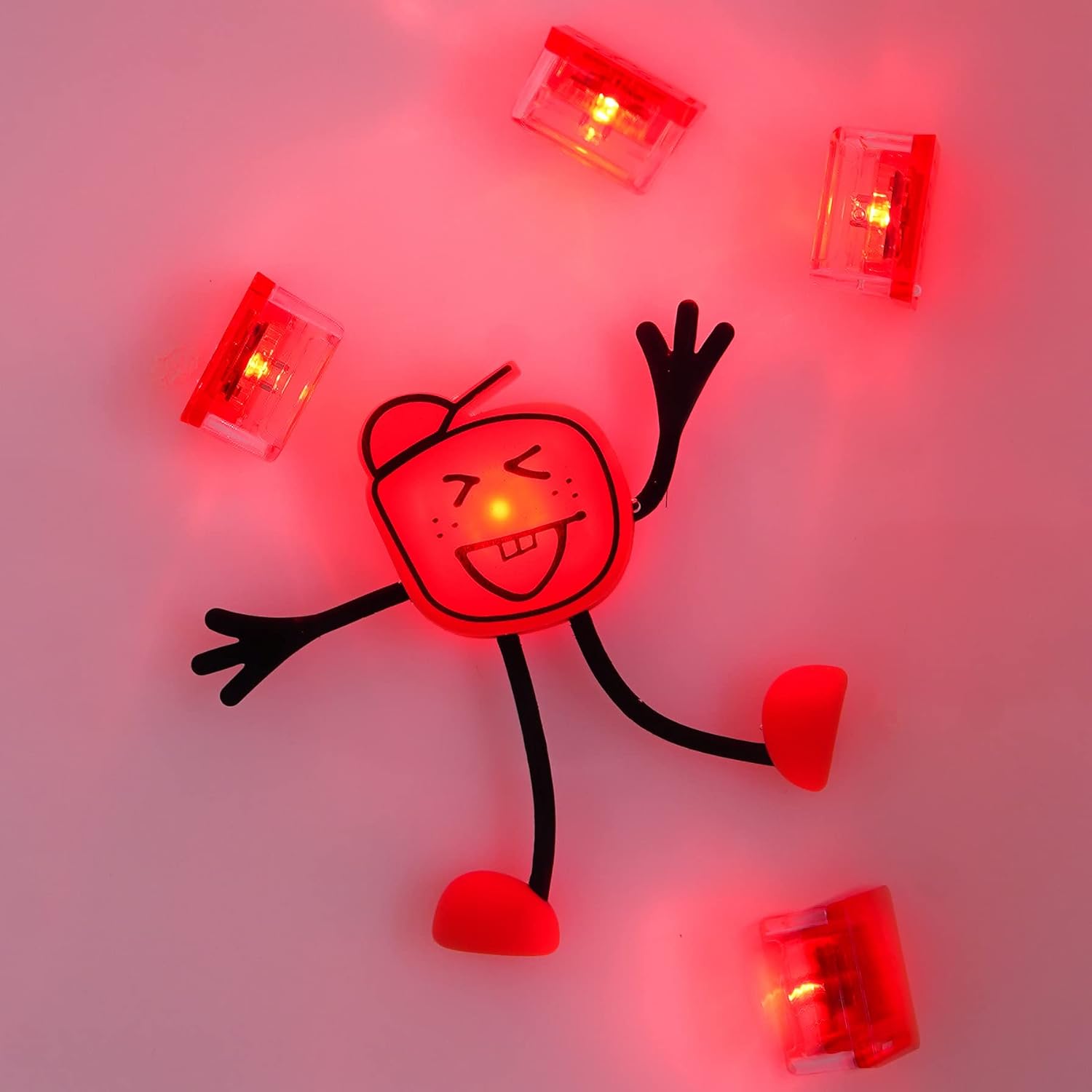 Glo Pals Light Up Sensory Toy Character Pack Red