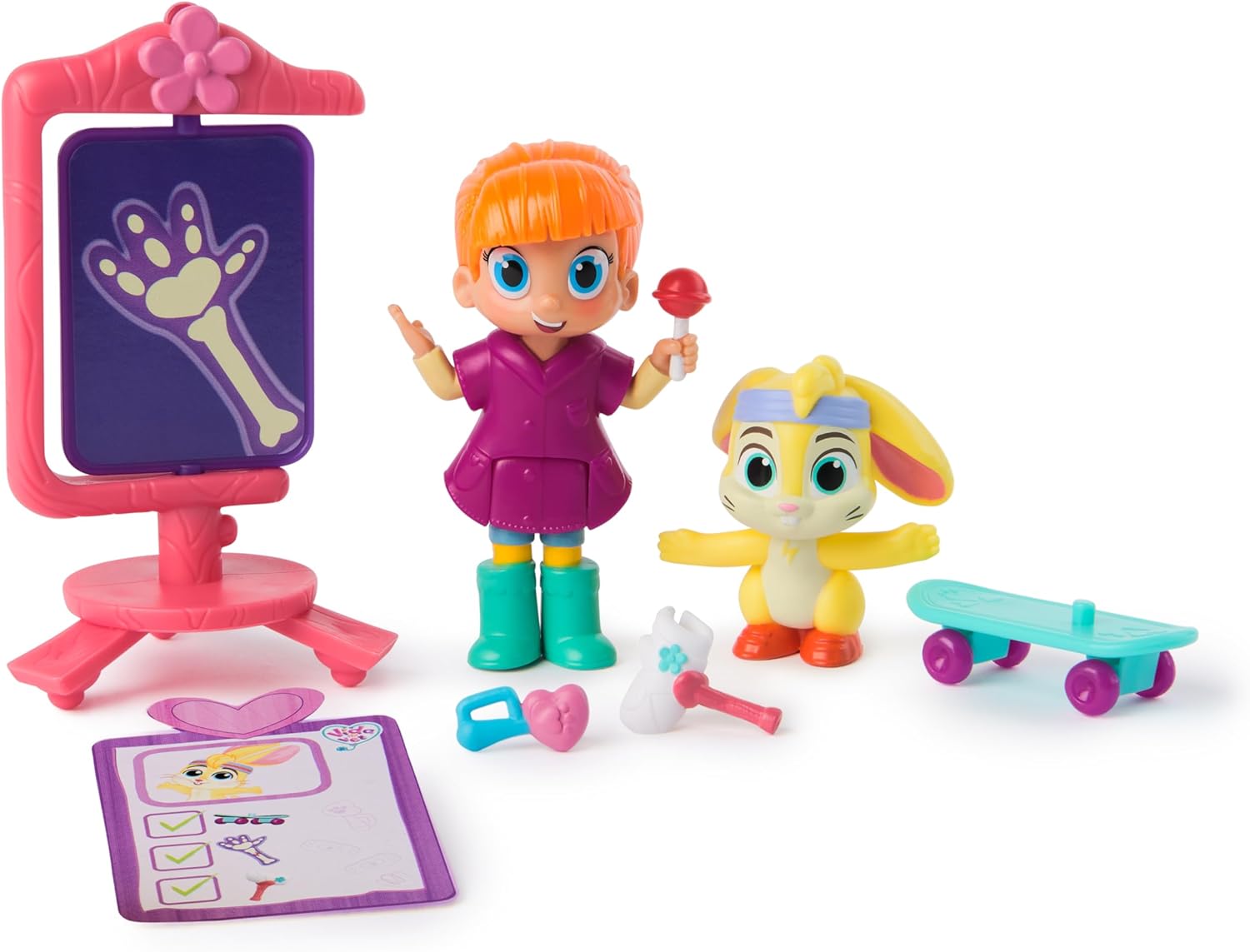 Vida the Vet, Zig Zag’s Cast & Care Pack with Vida & Zig Zag Action Figures