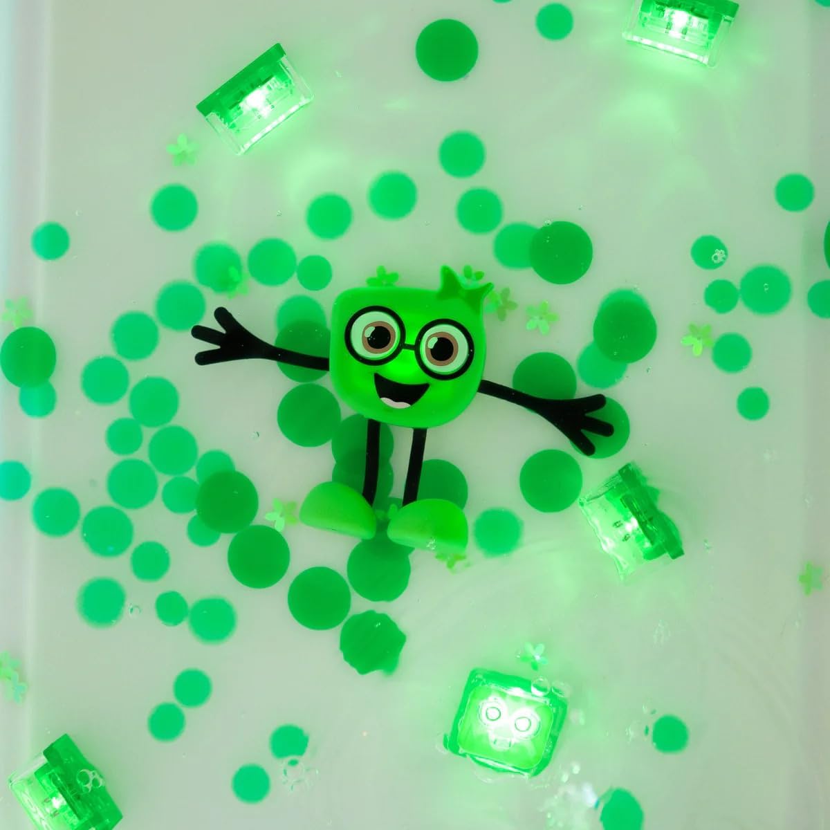 Glo Pals Light Up Sensory Toy Character Pack Green
