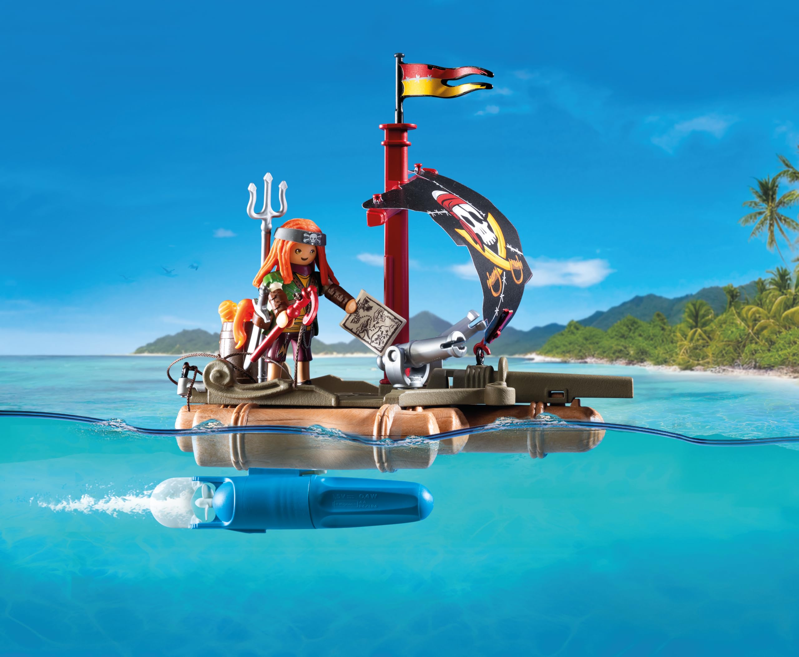 Playmobil Raft with Treasure