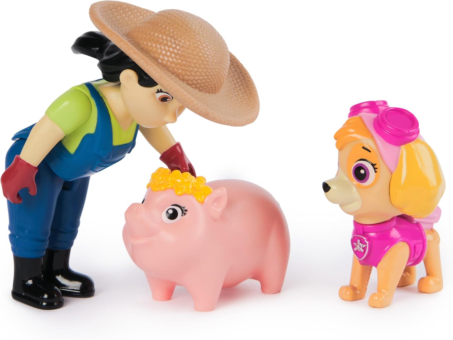 Paw Patrol Skye and Farmer Yumi Figure Set