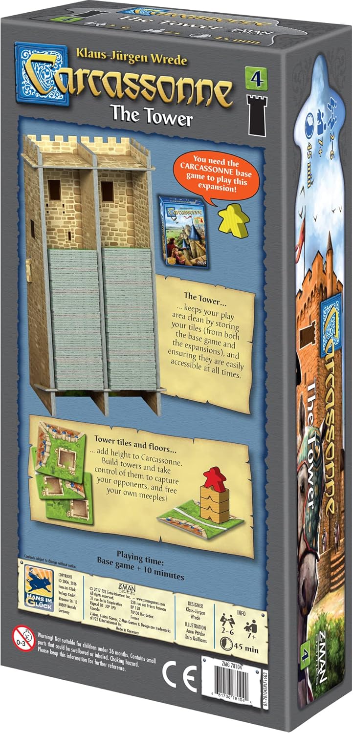 Carcassonne The Tower Expansion Pack 4