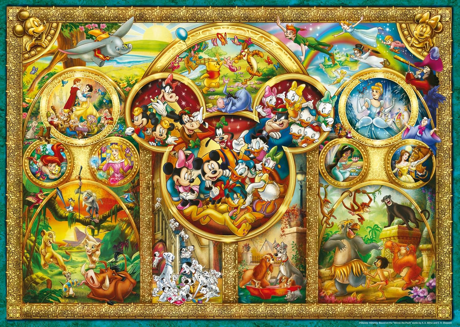 Disney 2x 1000 Piece Jigsaw Puzzle Set