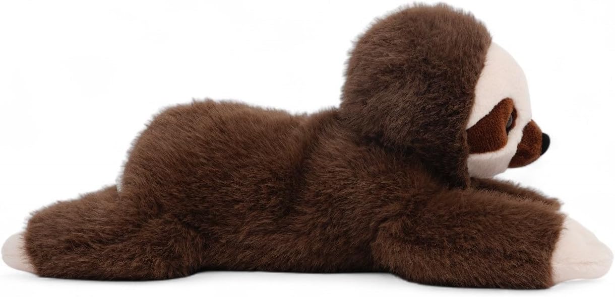Ollie Sloth Brown & Cream Plush Toy