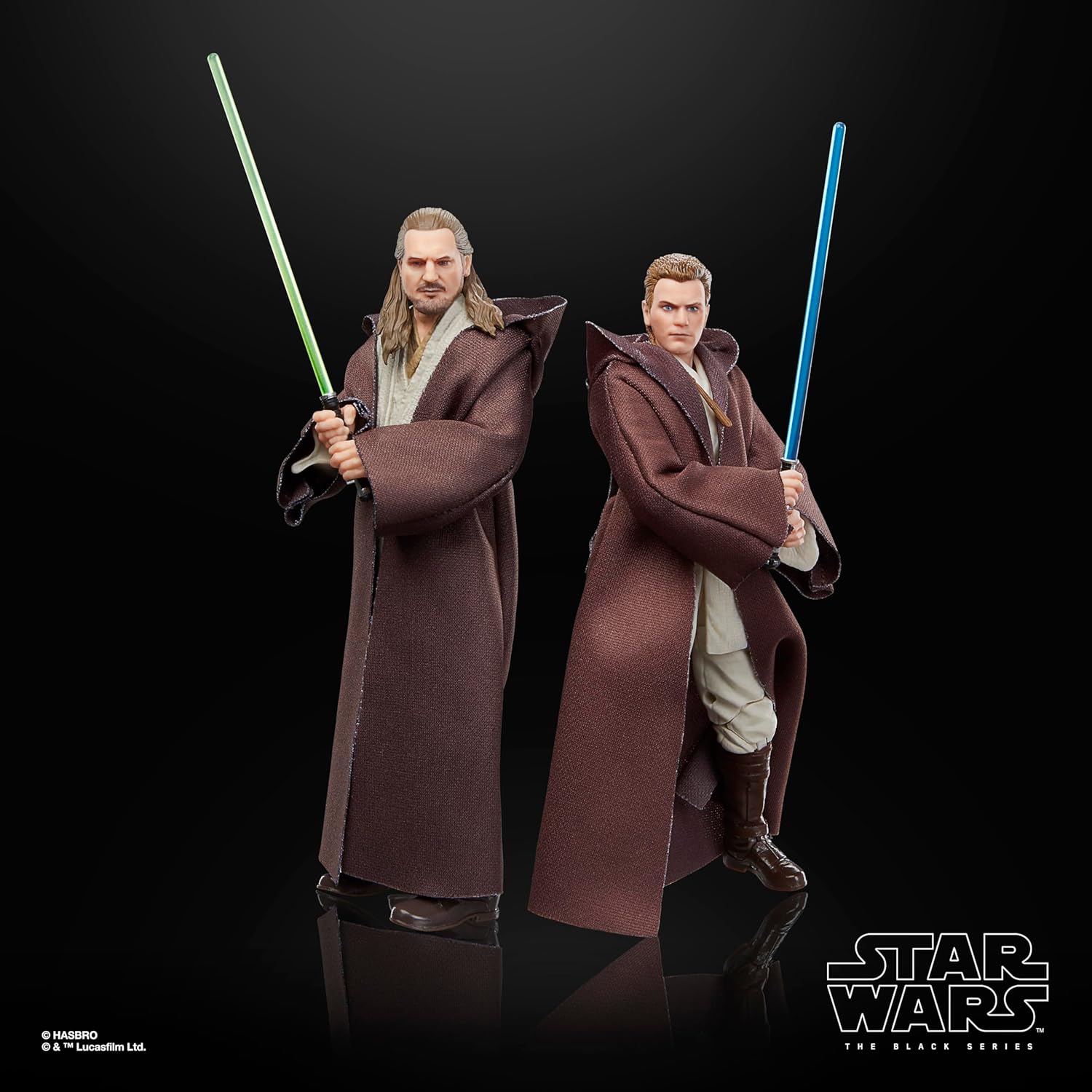 Star Wars The Black Series Qui-Gon Jinn, Darth Maul, Obi-Wan Kenobi 3 Pack Action Figures