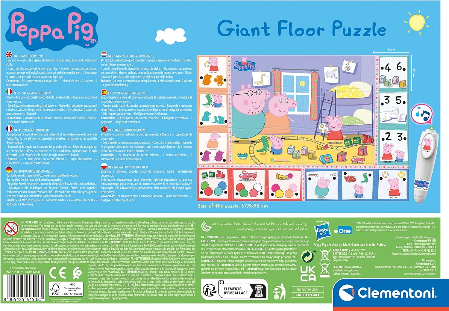 Peppa pig Giant Floor Puzzle