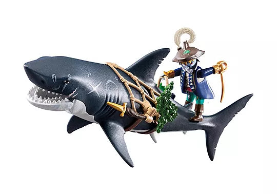 Playmobil Giant Shark with Pirate