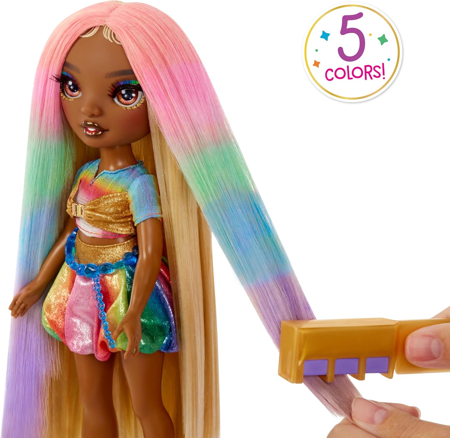 Rainbow High Hair Chalk & Style Meline Luxe Doll