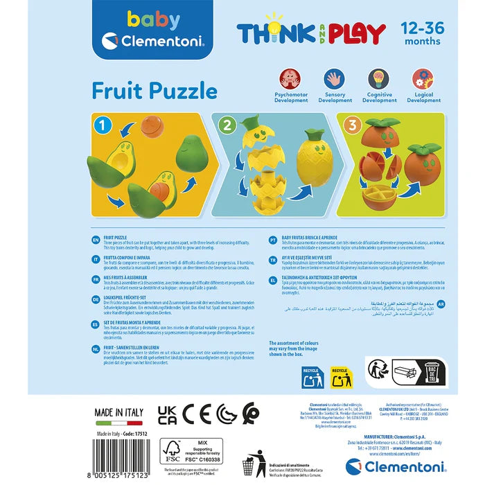 Baby Clementoni Stacking Fruit Set