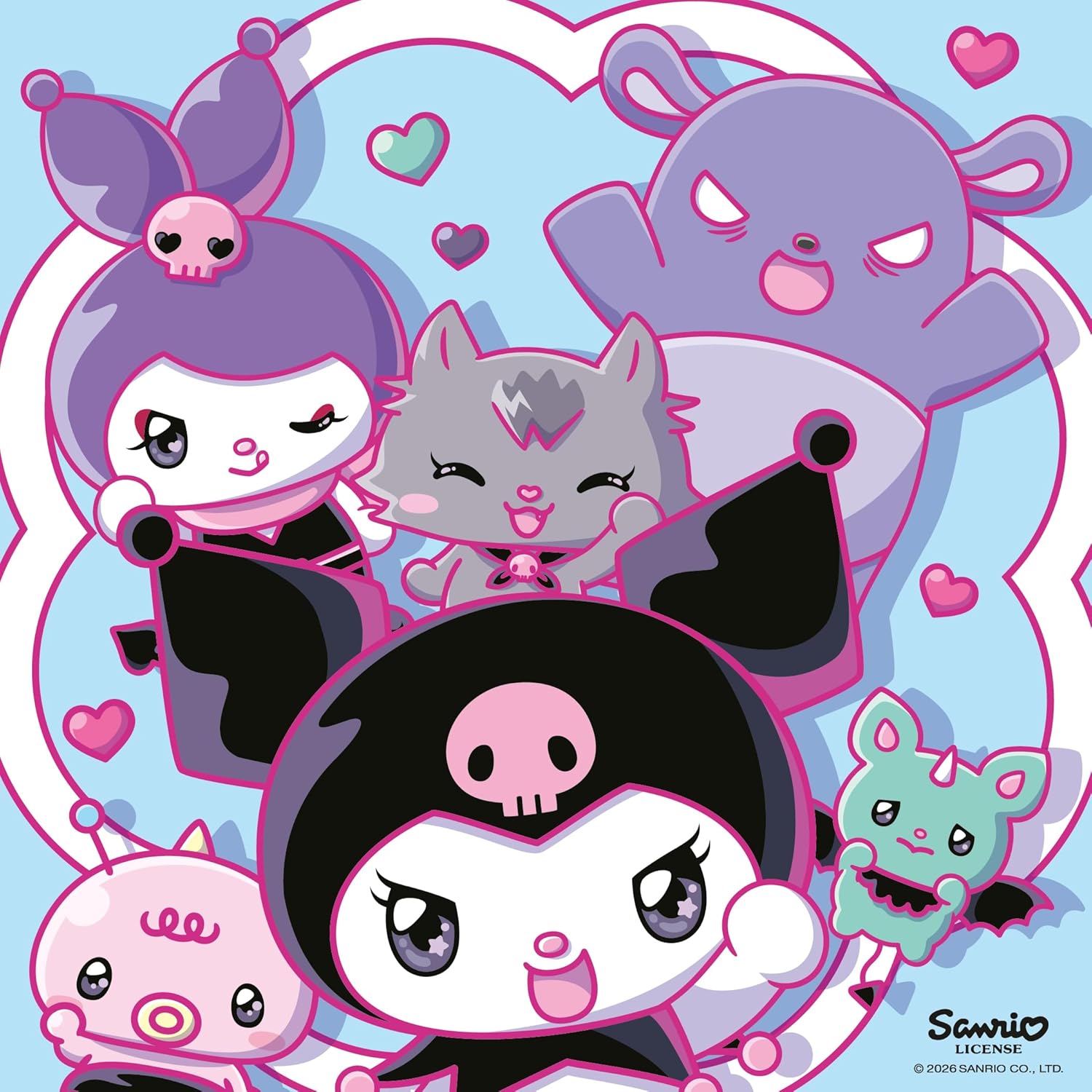 Kuromi on Tour 3x 49 Piece Jigsaw Puzzles