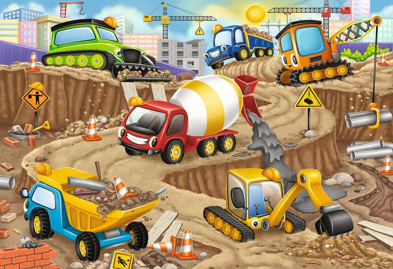 Construction Fun 24 Piece Floor Puzle