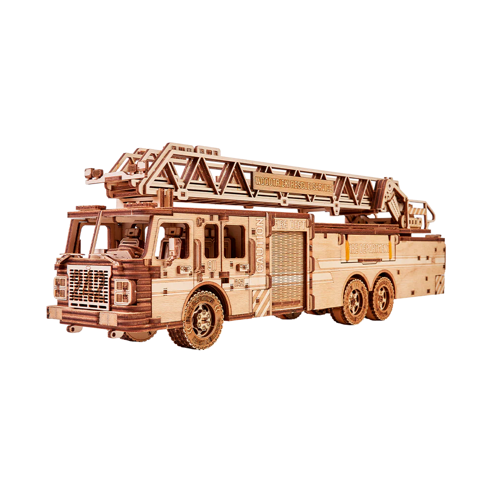 Wood Trick Rescue Firetruck 3D Set