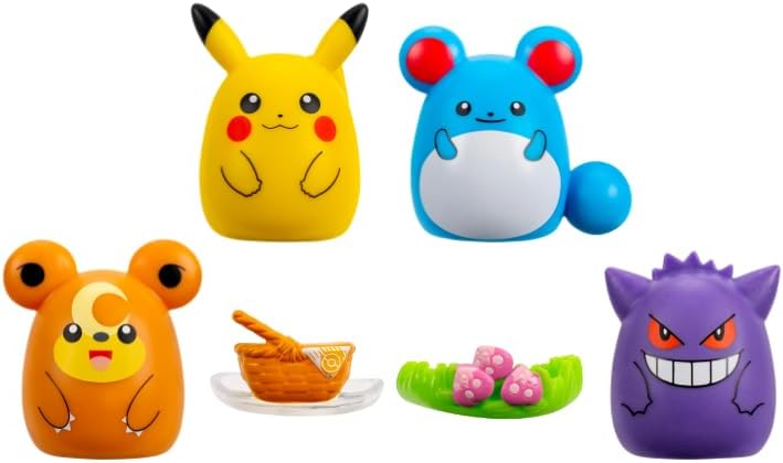 Squish-a-longs Pokemon Pikachu 4 Pack