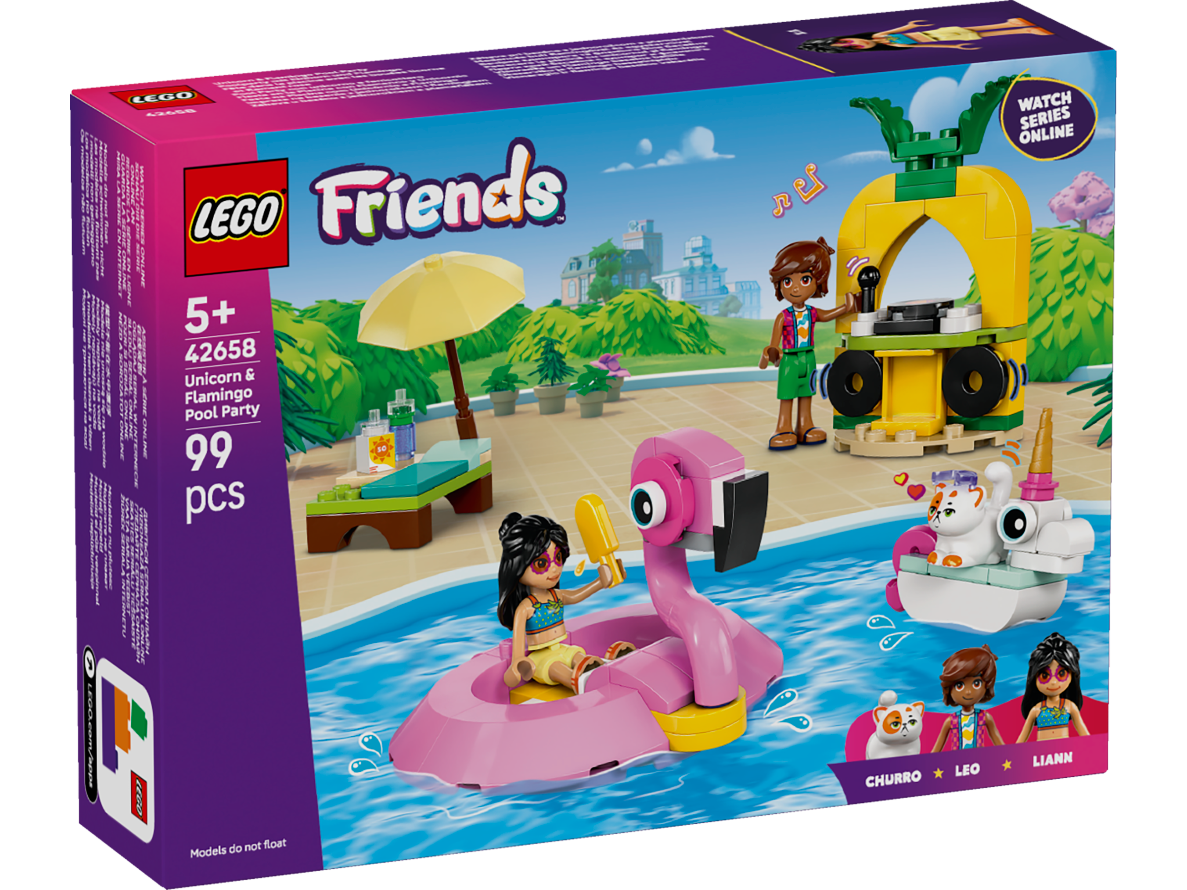 Lego 42658 Unicorn & Flamingo Pool Party