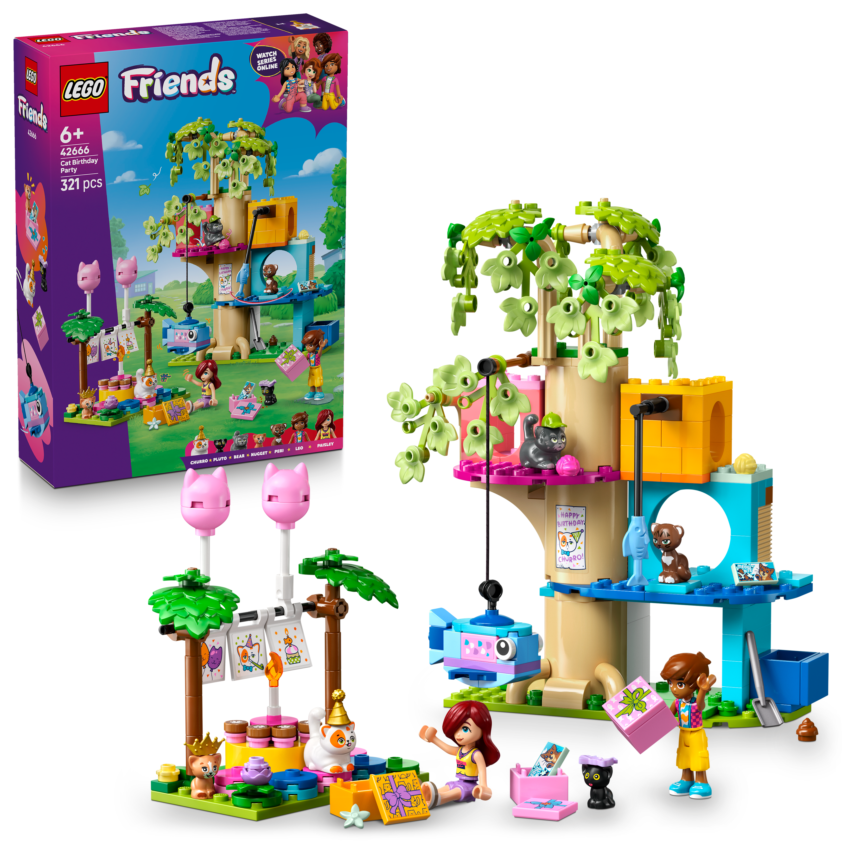 Lego 42666 Cat Birthday Party & Tree House