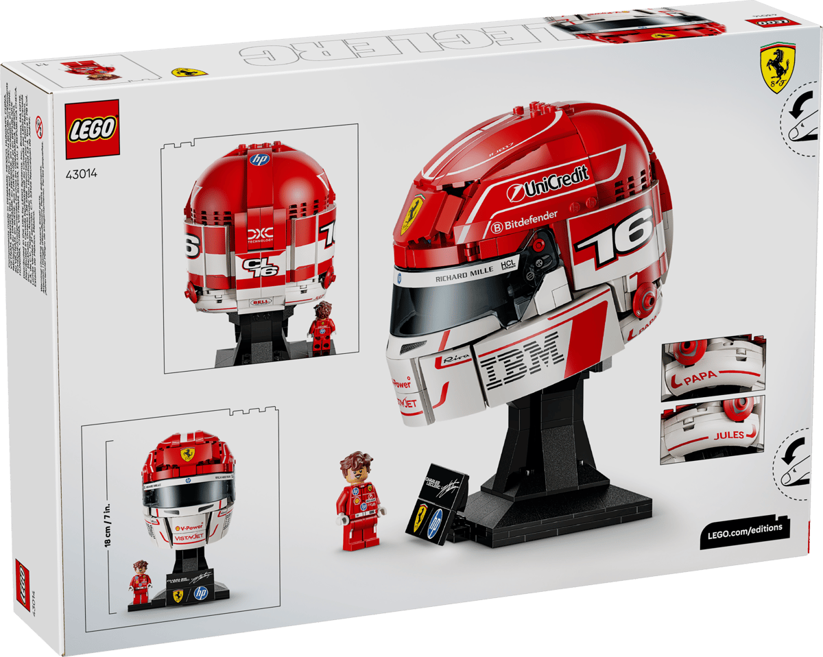 LEGO Editions 43014 Scuderia Ferrari HP Charles Leclerc Helmet Set