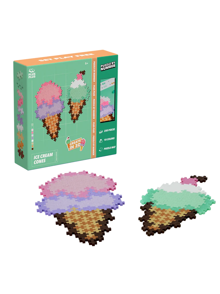 Plus-Plus Ice Cream Cones 250 Piece Set