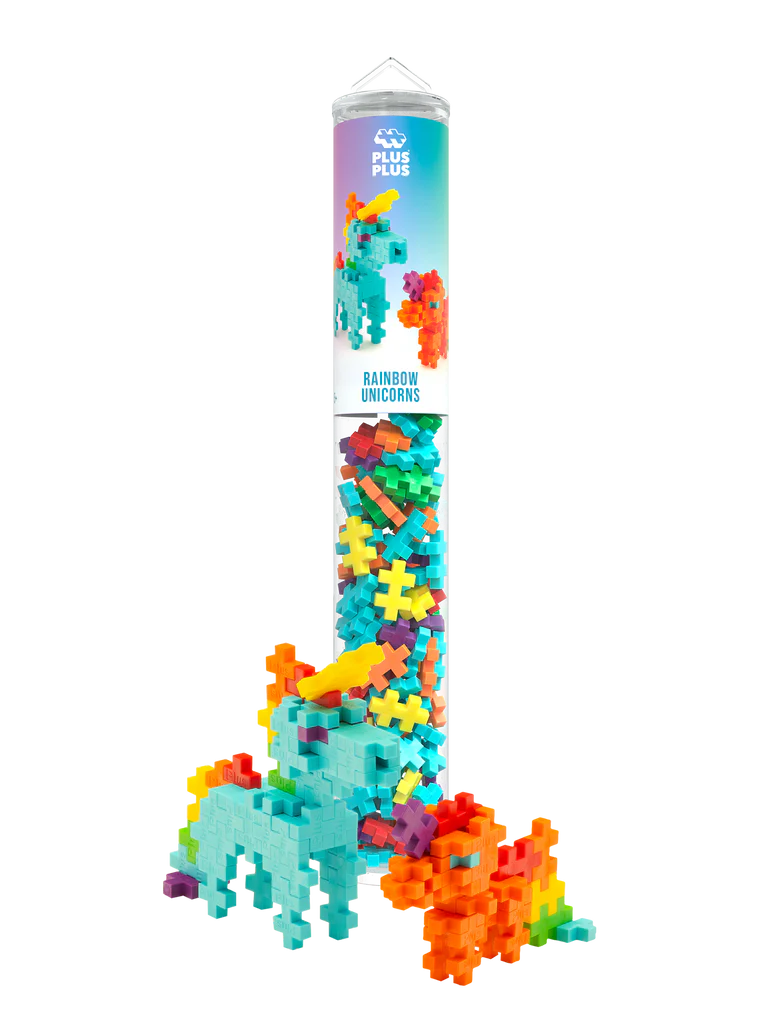 Plus-Plus Rainbow Unicorns 100 Piece Tube