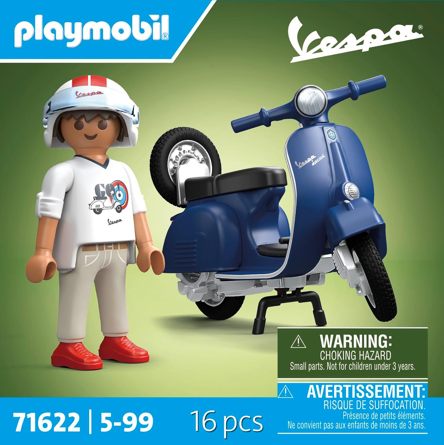 Playmobil 1969 Vespa 150 Sprint Veloce Navy Blue