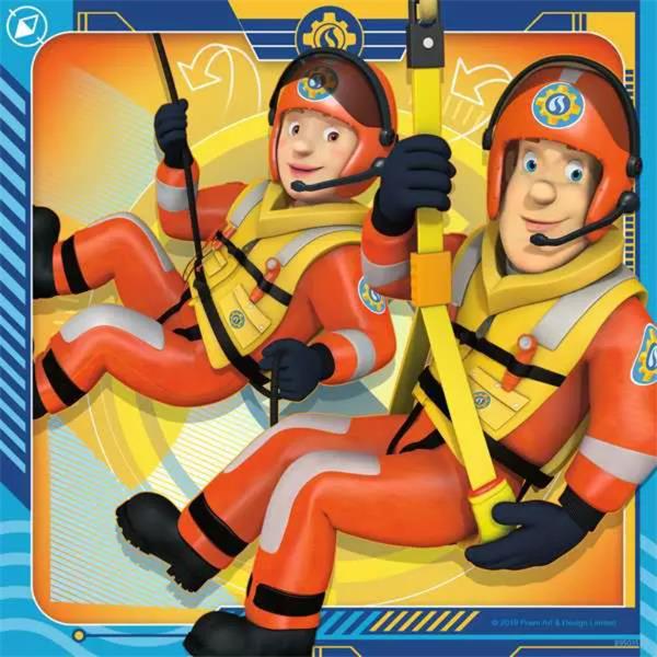 Fireman Sam to the rescue 3x49 Piece Jigsaw