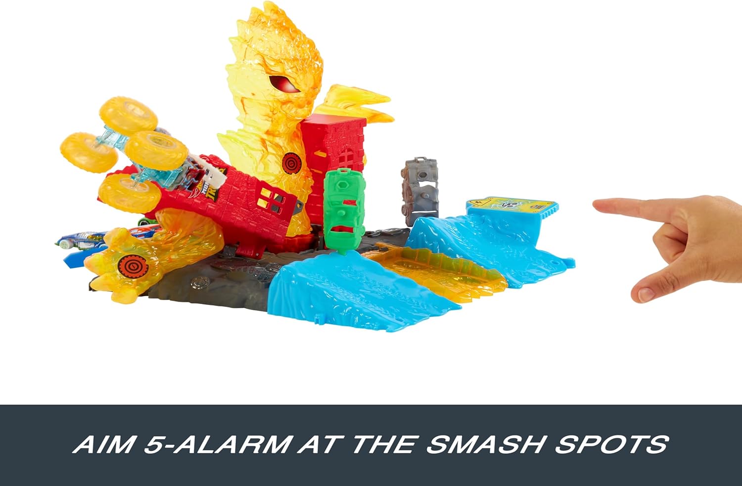 Hot Wheels Monster Trucks Power Smashers 5-Alarm