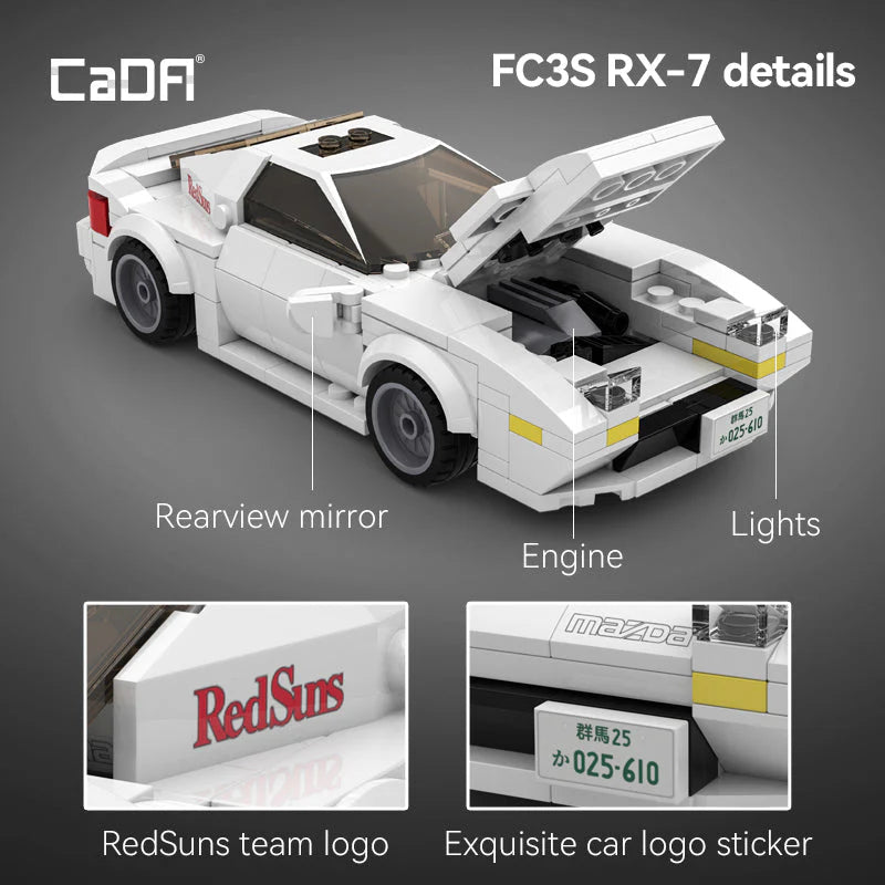 Cada Mazda FC3S EX-7 1:24 Scale Construction Set