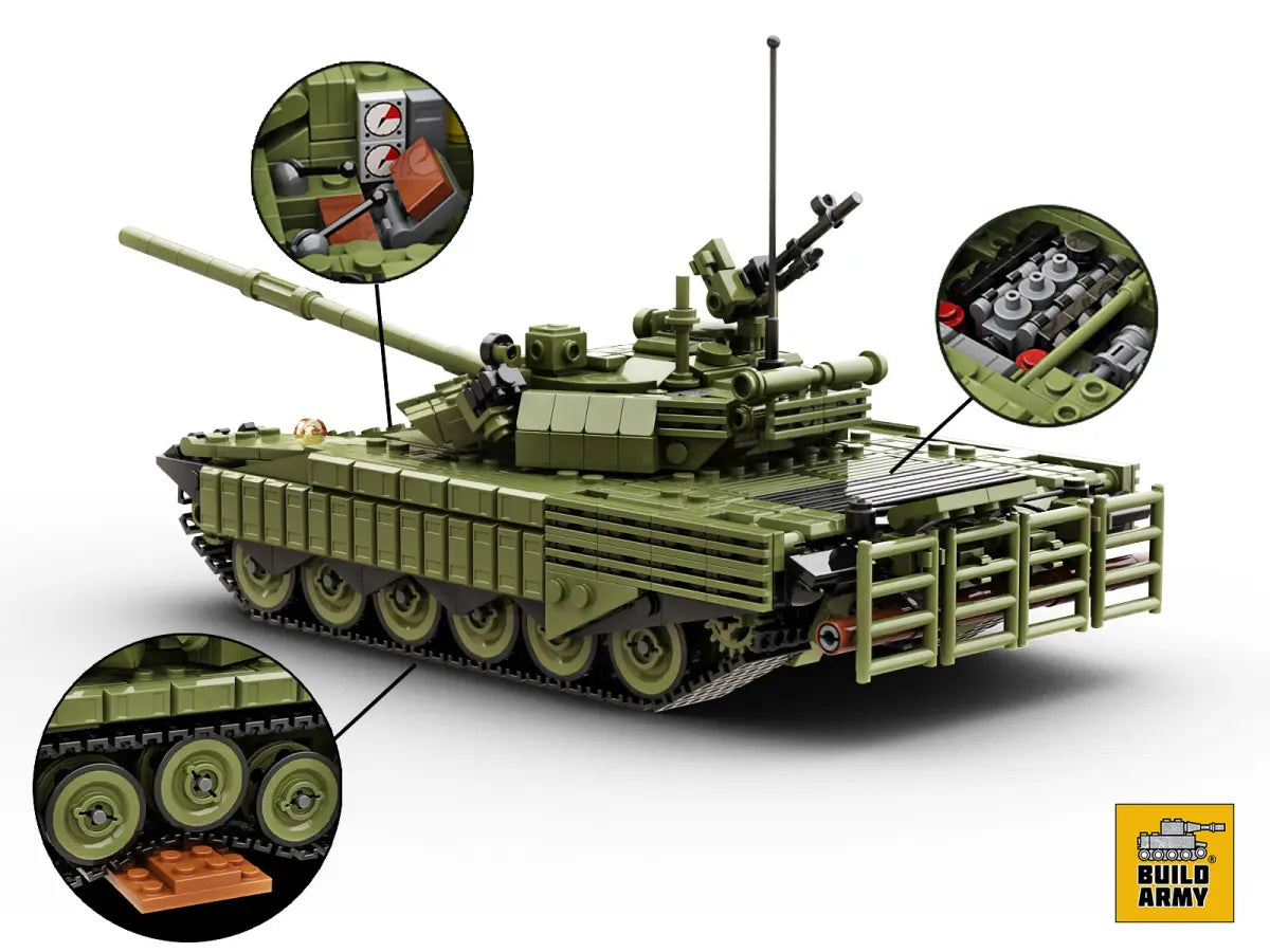 Build Army T-72 B3 Main Battle Tank 1205 pieces