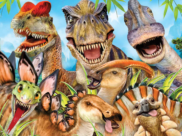 Prime 3D Howard Robinson Dino Selfie 63 Piece Jigsaw Puzzle