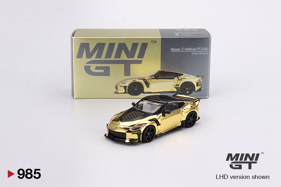Mini GT Nissan Z VeilSide FFZ4000 Gold Chrome 1:64 Die Cast