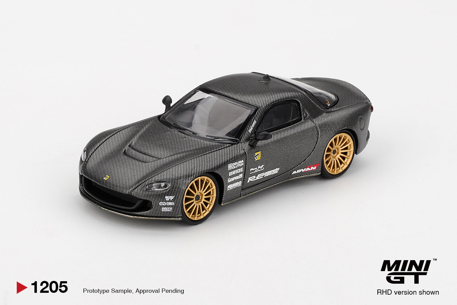 Mini GT Mazda RX-7 RE-Amemiya Matsukiyo KOKU 3 Rotor NA-7 TAS Best Tuned Car 1:64 Scale Die Cast