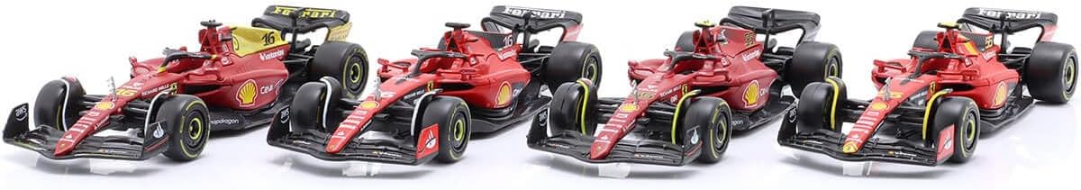 Bburago Ferrari F1 Charles Leclerc 1:43 Scale Highlights 4 pack