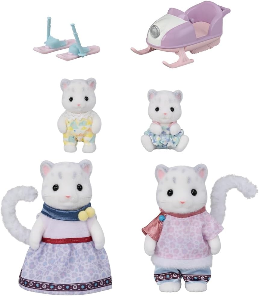 Sylvanian Families Snow Leopard Family