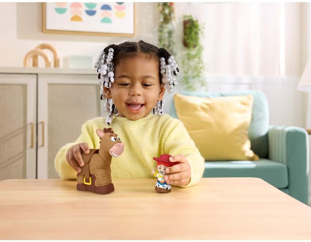 Fisher Price Little People Toy Story Bobbin' Bullseye & Jessie, Toddler Figure Set