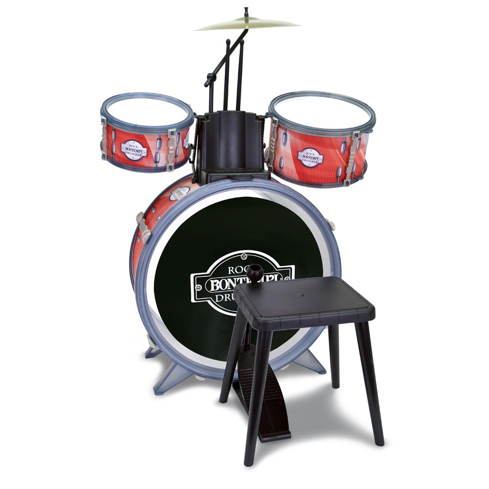 Bontempi Drum Set 4 Pcs With Stool And